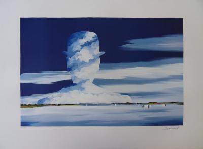 DENOEL - Le chapeau de Magritte, Lithographie 2