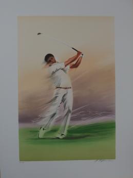 Maurice FILLONNEAU - Golf : Timing, Lithographie 2