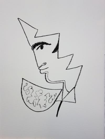 Jean COCTEAU : Toréador de profil - Lithographie, 1965 2