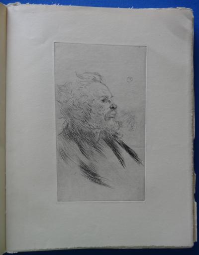 Henri de TOULOUSE-LAUTREC - Portrait de Charles Maurin, Gravure originale signée 2