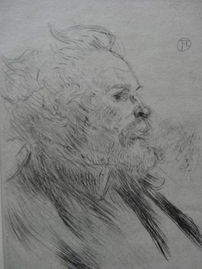 Henri de TOULOUSE-LAUTREC - Portrait de Charles Maurin, Gravure originale signée 2
