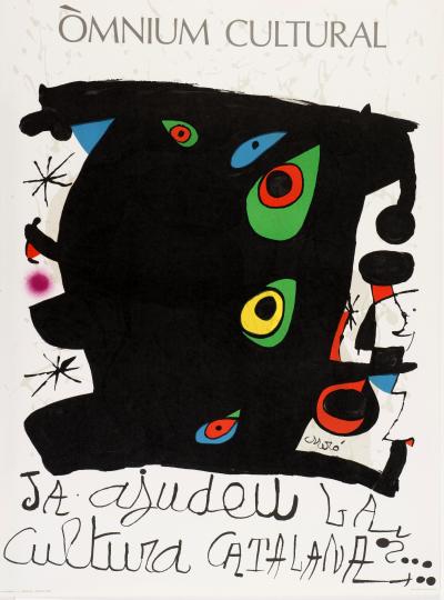 Joan MIRÓ - Affiche tirée en lithographie sur papier, 1974, Omnium cultural 2