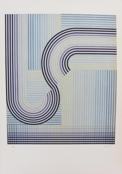 Eusebio SEMPERE, lithographie sur papier Guarro, Se, 1974, signée et numérotée au crayon 2