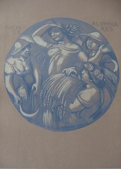 Maurice DENIS - La Paix et Ceres, Gravure originale 2
