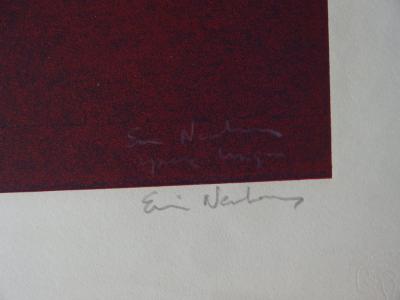 Ervin NEUHAUS - Hommage à Georges Mathieu, Monotype signé 2