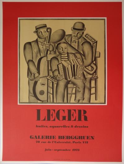 Fernand LÉGER (d’après) - Les Musiciens, Lithographie 1975 2