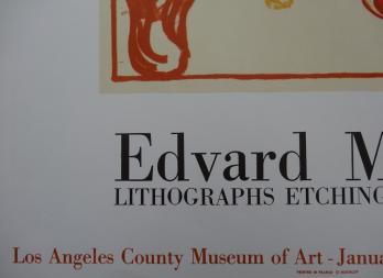 Edvard MUNCH (d’après) - Lithographs, etchings, woodcuts - Affiche originale 1969 2
