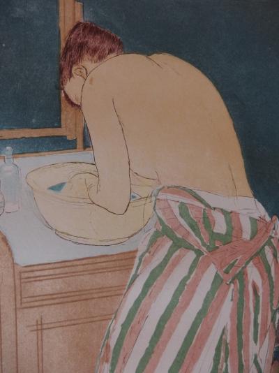 Mary CASSATT - Femme à sa toilette, Gravure originale signée 2