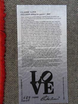 Robert INDIANA - Classic LOVE, Tapis en laine édition limitée 2
