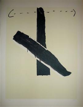 Antoni TAPIES - Sans titre, 1967 - Lithographie originale signée au crauon 2