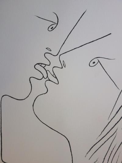 Jean COCTEAU - Les amoureux, 1975, Lithographie, signée 2