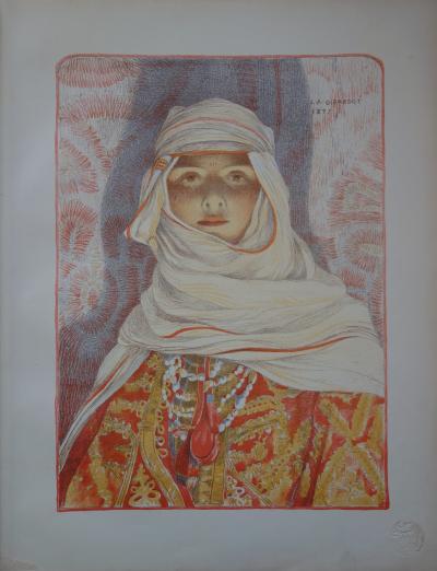 Louis Auguste Girardot - Femme du Riff, Lithographie originale  signée 2