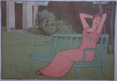 Maurice REALIER-DUMAS - Corinne, Lithographie originale  signée 2