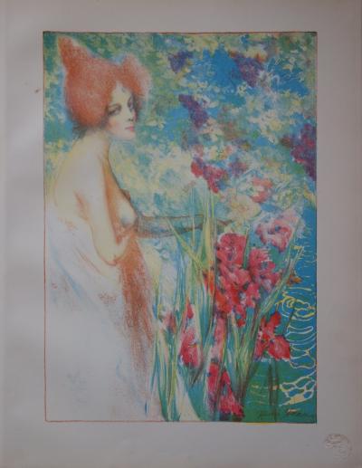 Henri HERAN - Fleur de mai, Lithographie originale  signée (1897) 2