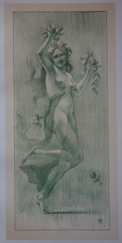 Armand Rassenfosse - Danse, Lithographie originale signée (1897) 2
