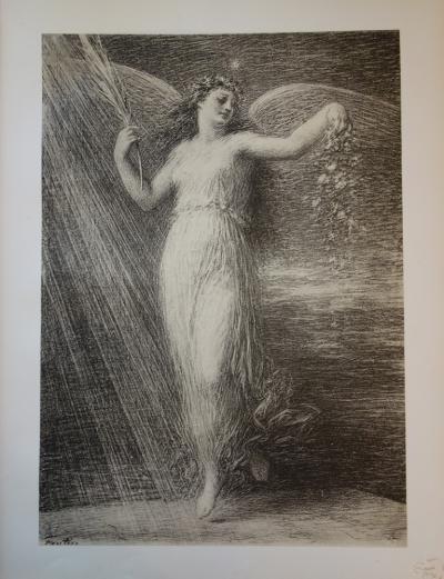 Henri Fantin-Latour - Immortalité, Lithographie originale  signée (1897) 2