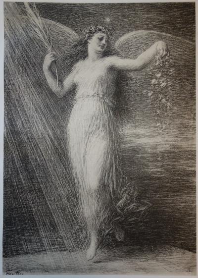 Henri Fantin-Latour - Immortalité, Lithographie originale  signée (1897) 2