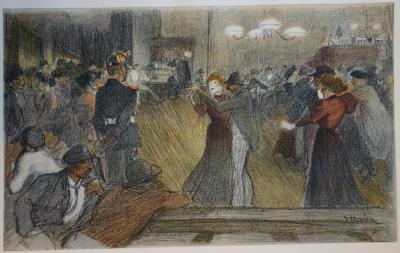 Théophile Alexandre STEINLEN - Bal de barrière, 1897 - Lithographie originale  signée 2