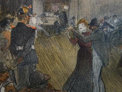 Théophile Alexandre STEINLEN - Bal de barrière, 1897 - Lithographie originale  signée 2