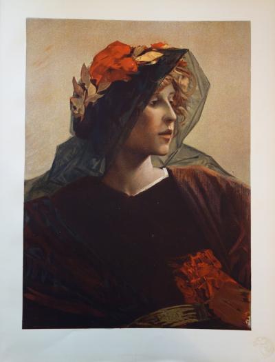 Alfred Pierre Agache - Impéria, Lithographie originale  signée (1897) 2