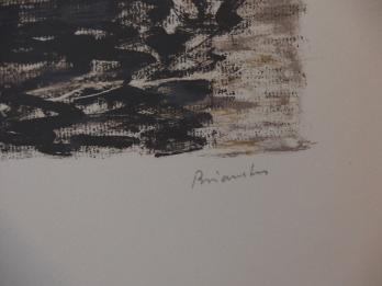 Maurice BRIANCHON - La pluie, Lithographie originale signée 2