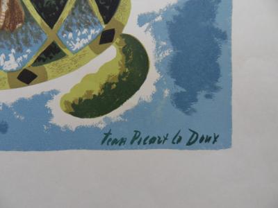Jean Picart le DOUX - Le lievre et la tortue, 1961, Lithographie 2