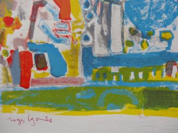 Roger BEZOMBES - Jardin des couleurs, 1963, Lithographie signée 2