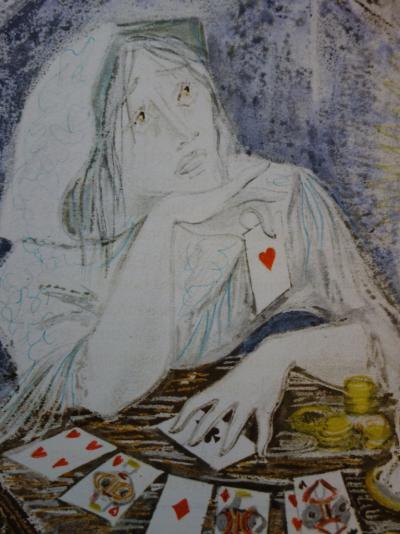 Marianne CLOUZOT - La voyante, Lithographie originale, signée 2