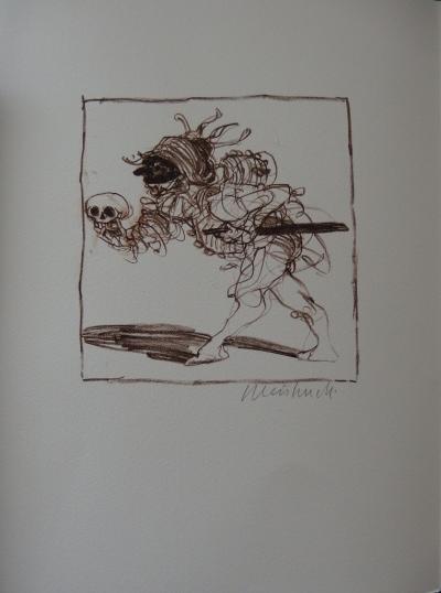Claude WEISBUCH - Commedia dell’Arte, lithographie originale signée 2