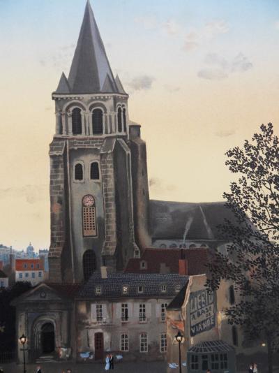 Michel DELACROIX - Paris - Saint Germain des Prés, Lithographie originale signée 2
