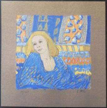 Robert STENNE - Hommage à Klimt, Lithographie originale signée 2