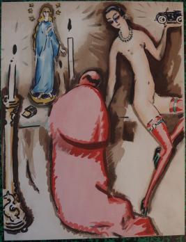 Kees VAN DONGEN - Femme à la jarretelle, 1925, Lithographie originale 2