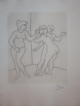 André DERAIN - Confidence aux bains, Gravure originale signée 2