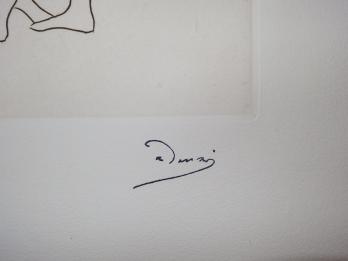 André DERAIN - Confidence aux bains, Gravure originale signée 2