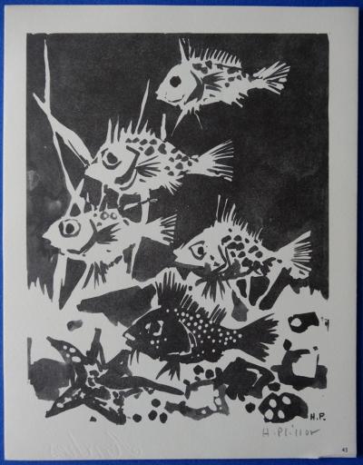 Henry PLISSON - Aquarium, 1963, Héliogravure signée 2