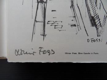 Olivier FOSS - Rive Gauche à Paris, 1961, Héliogravure signée 2