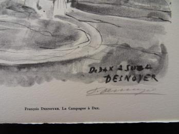 François DESNOYER - La Campagne à Dax, 1961, Héliogravure signée 2
