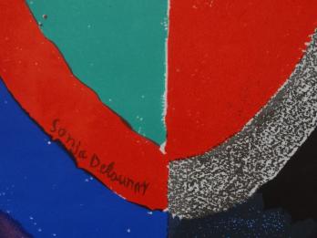 Sonia DELAUNAY - UNESCO, Année internationale de la femme, Lithographie originale signée 2