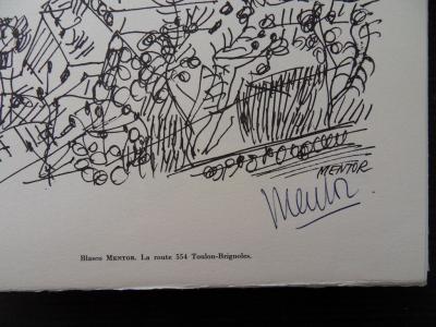 Blasco MENTOR - La route 554 Toulon-Brignoles, 1961, Héliogravure signée 2