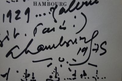 André HAMBOURG : Bord de mer, Dédicace avec dessin signé 2