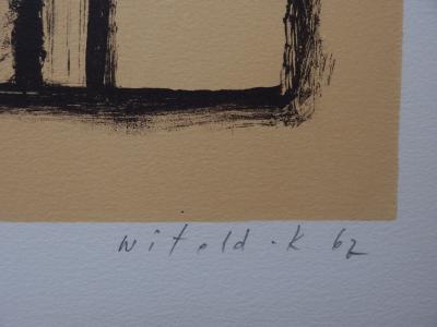 WITOLD-K - Face au soleil, Lithographie originale sur pierre 2
