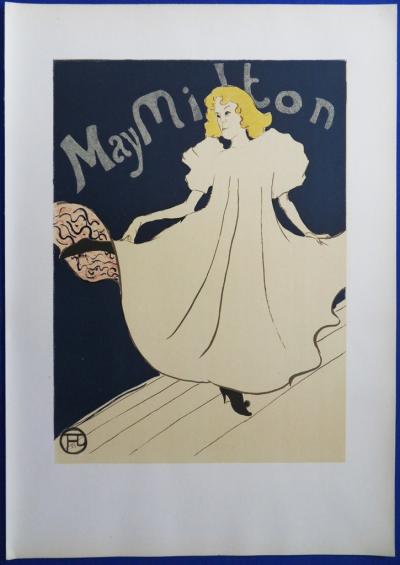 Henri de TOULOUSE LAUTREC (d’après) - May Milton, Lithographie Signée 1946 2