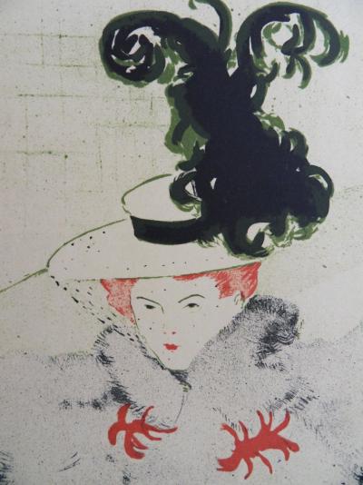 Henri de TOULOUSE LAUTREC - La Revue Blanche, Lithographie Signée 1946 2