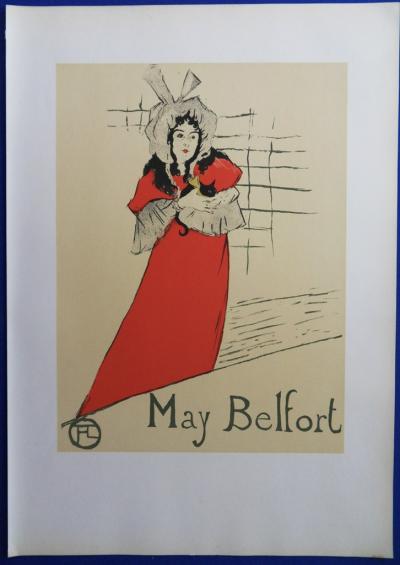 Henri de TOULOUSE LAUTREC - May Belfort, Lithographie Signée 1946 2
