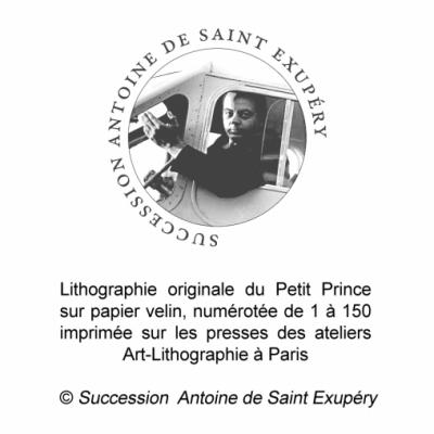 Antoine de SAINT-EXUPERY (d’après) - Le petit Prince, sa rose et son volcan, Lithographie 2