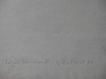REMBRANDT (d’après) - Le soldat, Gravure réalisée par Gilbert Poillerat, Signée 2