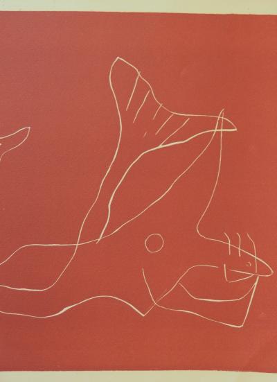 Henri LAURENS : Deux sirènes, Gravure originale, signé (1959) 2