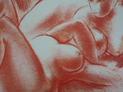 Antoniucci VOLTI - Deux nus couchés, Lithographie originale signée 2