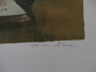 Jean-Pierre ALAUX - Liseuse endormie, Lithographie originale 2