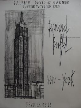 Bernard BUFFET - L’Empire State Building, 1959, Gravure originale signée 2